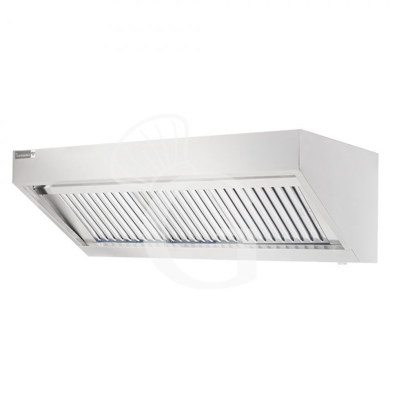 Cappa snack a parete senza motore L1600xP700xH450mm