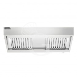 Cappa snack a parete senza motore L1400xP900xH450mm