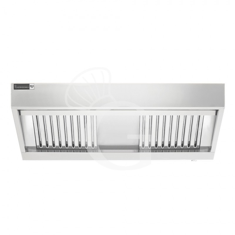 Cappa snack a parete senza motore L1400xP900xH450mm