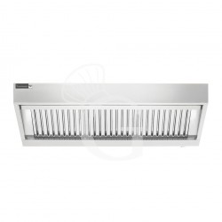 Cappa snack a parete senza motore L1600xP900xH450mm