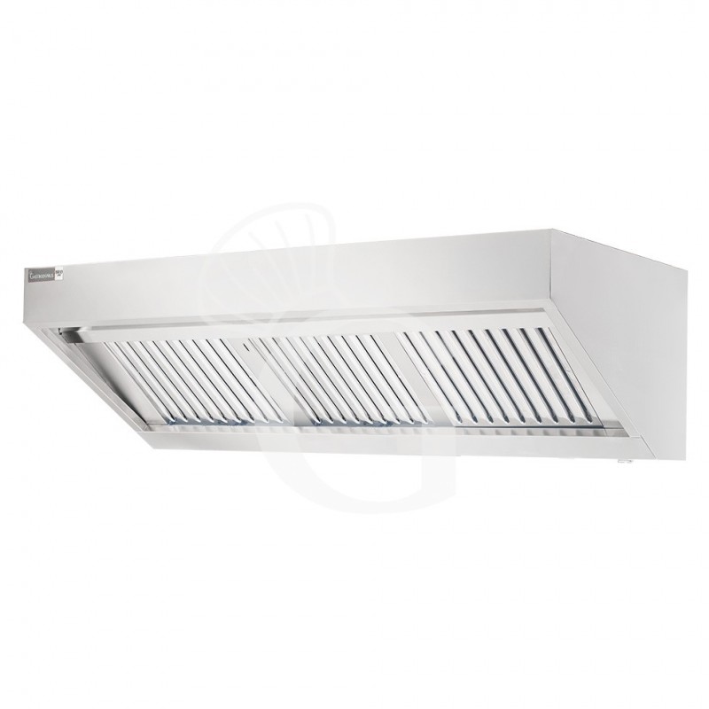 Cappa snack a parete senza motore L1800xP900xH450mm