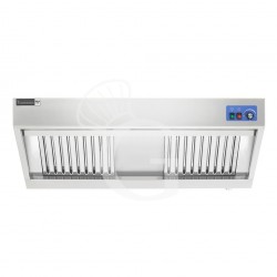 Cappa snack a parete con motore full optional L1400xP700xH450mm