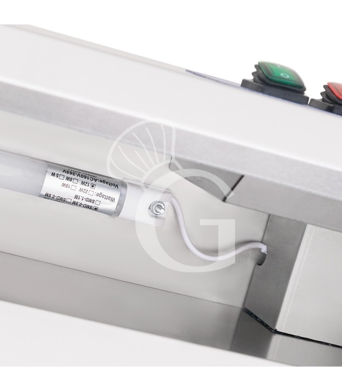 Cappa snack a parete con motore full optional L1600xP700xH450mm
