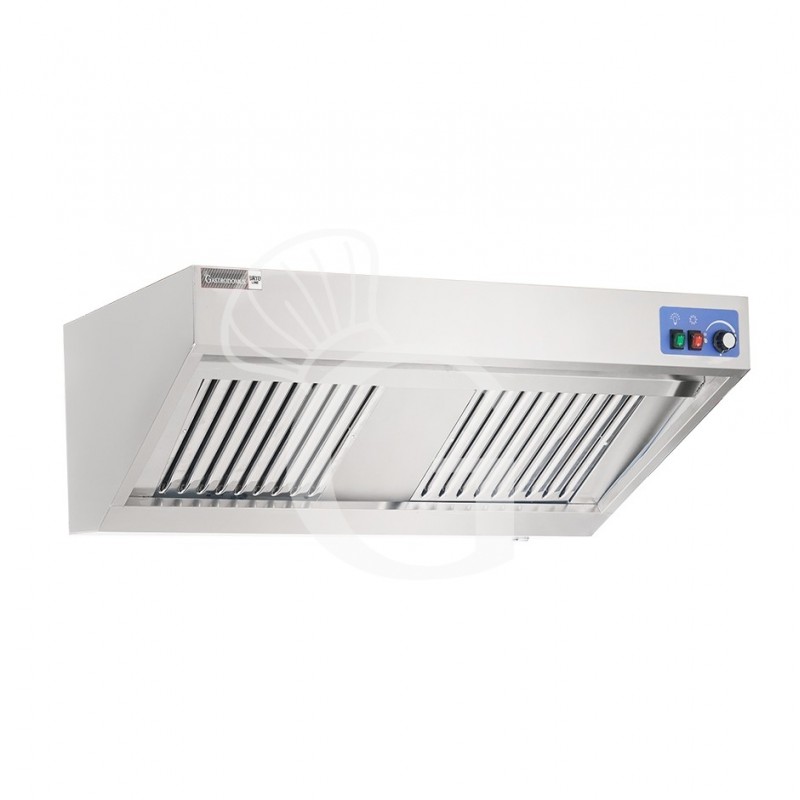 Cappa snack a parete con motore full optional L1200xP900xH450mm