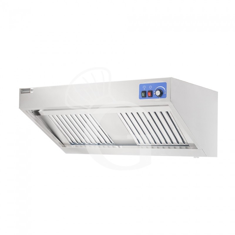 Cappa snack a parete con motore full optional L1200xP900xH450mm