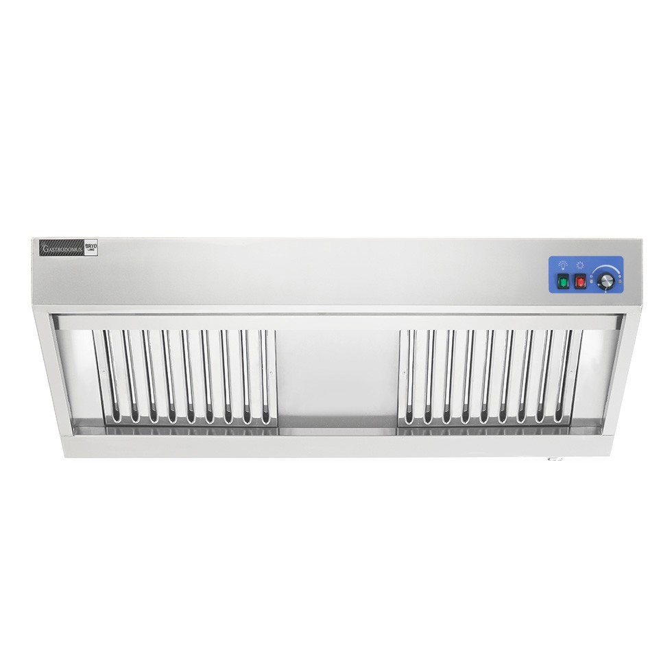 Cappa snack a parete con motore full optional L1400xP900xH450mm