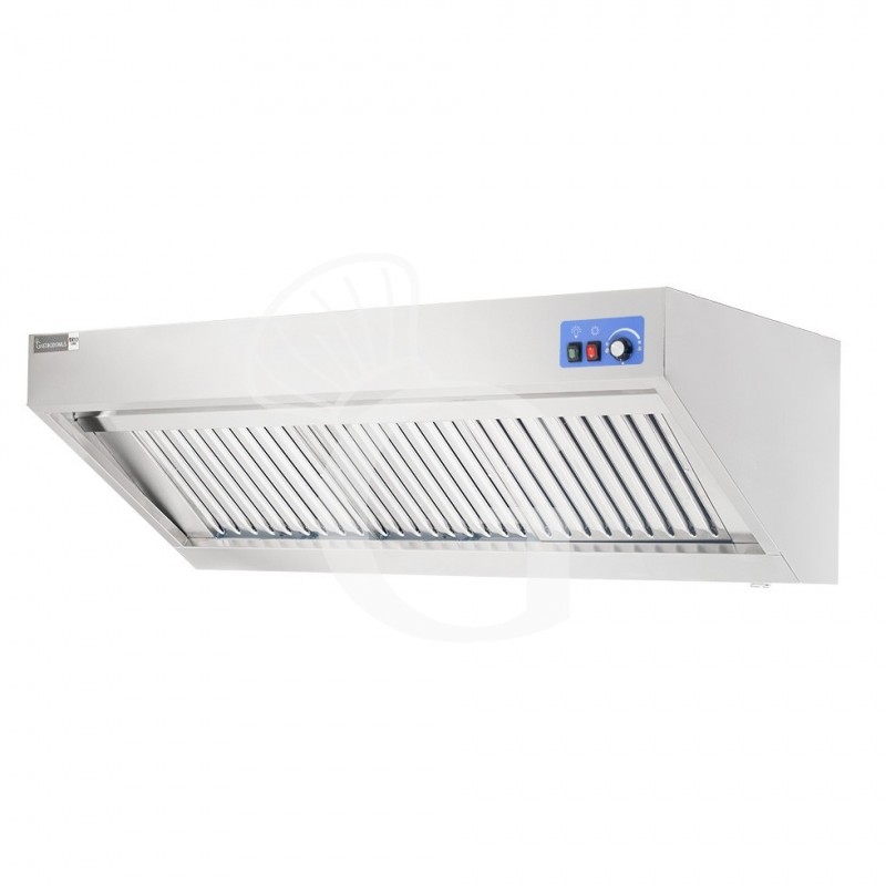 Cappa snack a parete con motore full optional L1600xP900xH450mm