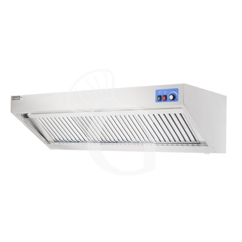 Cappa snack a parete con motore full optional L2000xP900xH450mm