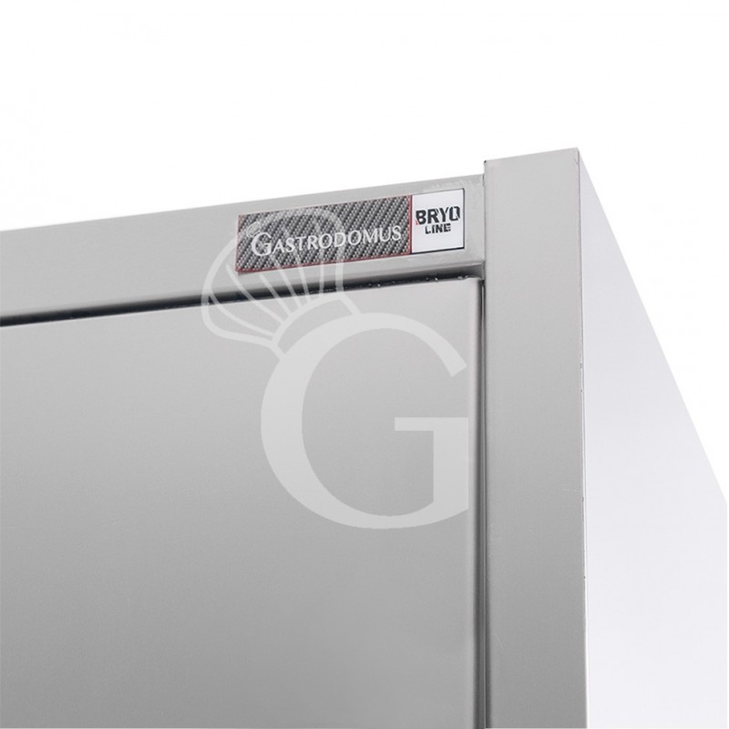 Armadio acciaio inox con 2 porte battenti, 3 ripiani, L 1000 x P 600 x H 1800 mm