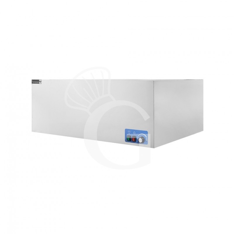 Cappa cubica a parete con motore full optional L1200xP900xH450mm
