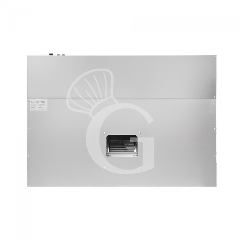 Cappa cubica a parete con motore full optional L1600xP900xH450mm