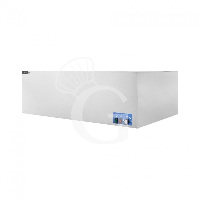 Cappa cubica a parete con motore full optional L1600xP900xH450mm