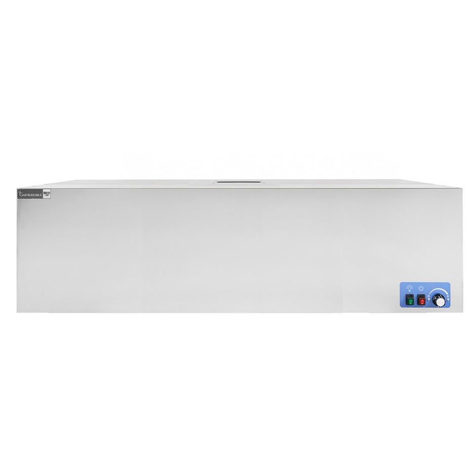 Cappa cubica a parete con motore full optional L2000xP900xH450mm