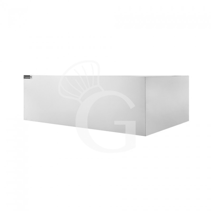 Cappa cubica a parete senza motore L1600xP900xH450mm