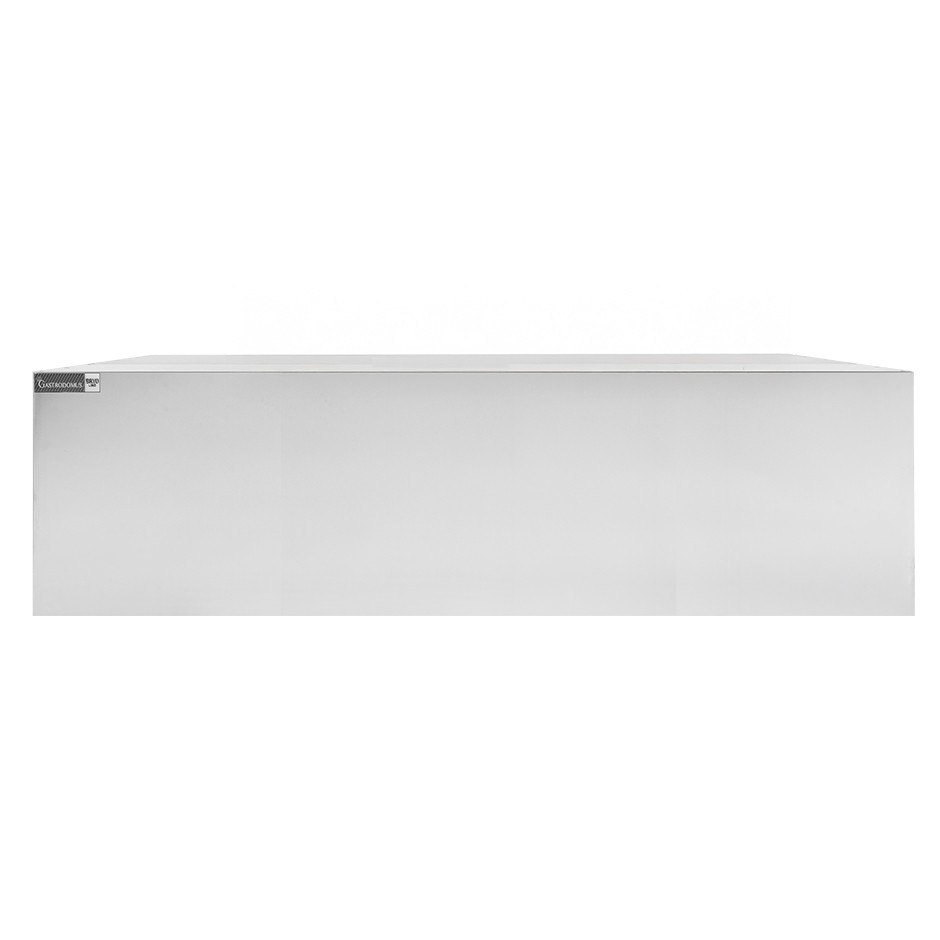 Cappa cubica a parete senza motore L1800xP900xH450mm