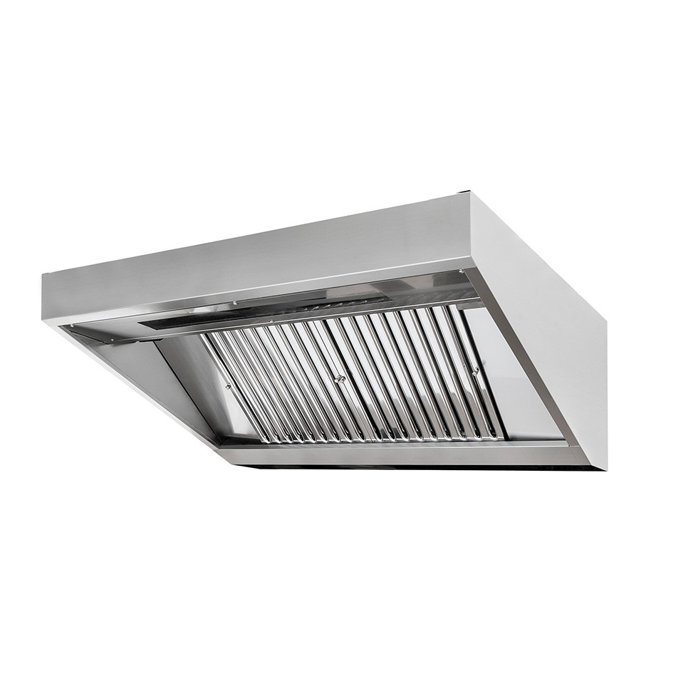 Cappa Snack a parete con motore L1600xP700xH450mm