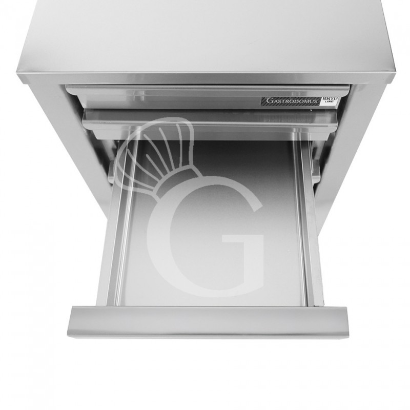 Cassettiera inox con 7 cassetti L 520 x P 800 x H 815 mm