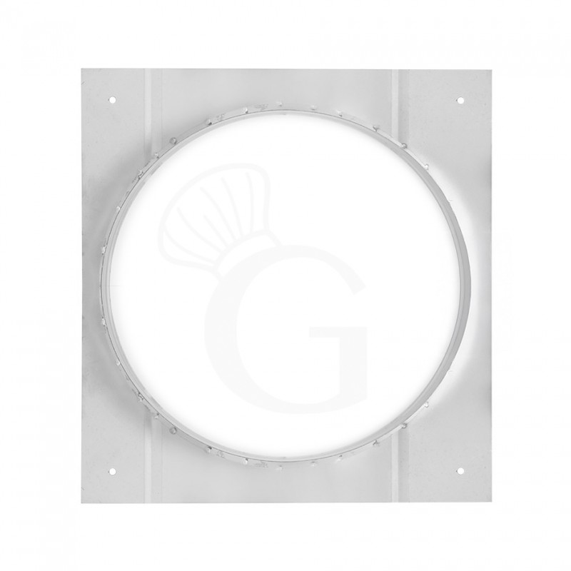 Collarino per canna fumaria diametro 300 mm - piastra 350 x 350 mm