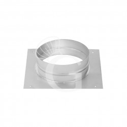 Collarino per canna fumaria diametro 200 mm - piastra 300 x 300 mm