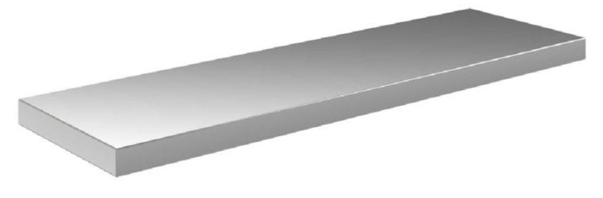 Ripiano liscio per scaffale 1000x400x40 mm