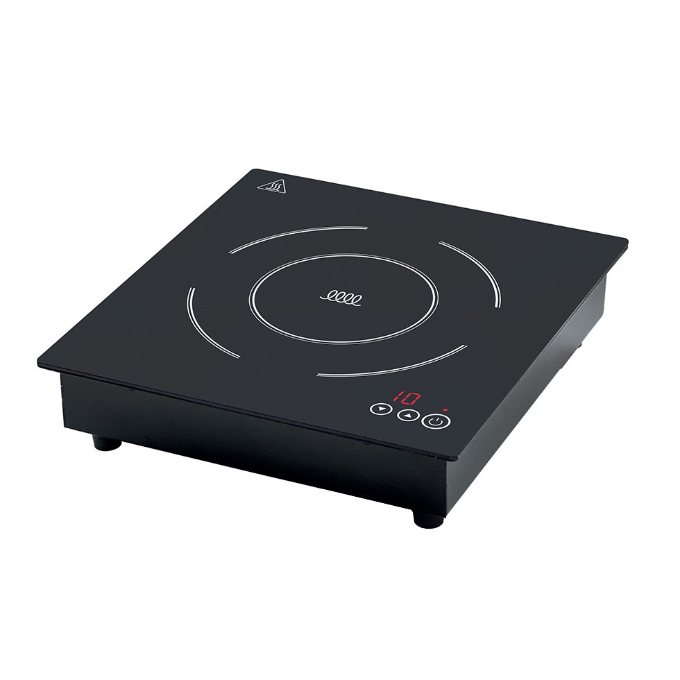 Piastra induzione da incasso 1 zona di cottura Ø 220 mm, L 320 x P 340 x H 78 mm - 2KW