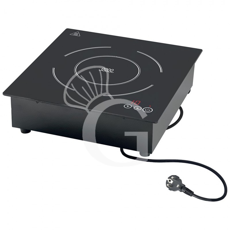 Piastra induzione da incasso 1 zona superficie induttiva Ø 220 mm - 3,5KW