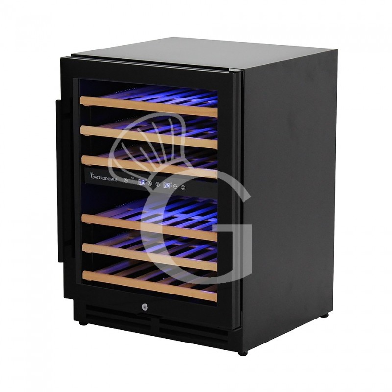 Cantina Vino Ventilata doppia temperatura 150 LT 6 ripiani 46 bottiglie +5°C/+12°C - +12°C/+22°C