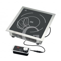 Piastra induzione da incasso 1 zona di cottura superficie induttiva Ø 220 mm 3,5KW comando remoto