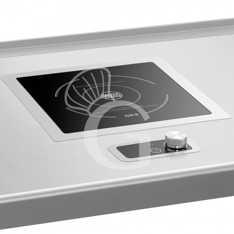 Piastra induzione da incasso 1 zona di cottura superficie induttiva Ø 220 mm 3,5KW comando remoto