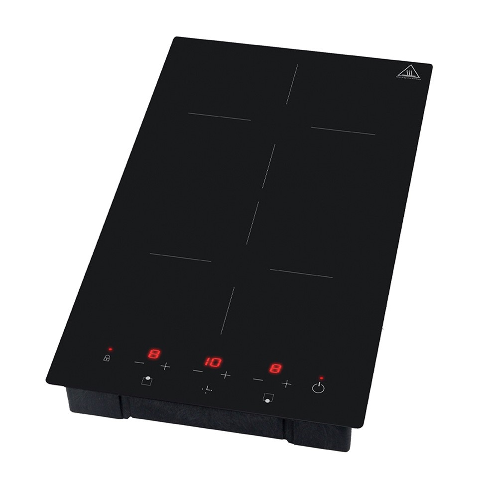 Piastra induzione da incasso 2 zone superficie induttiva Ø 190 mm, potenza - 1,8+1,3 KW