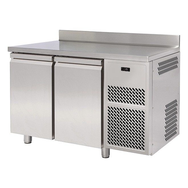 Tavolo Refrigerato 2 porte con alzatina Prof. 600 mm 0°C/+10°C motore remoto
