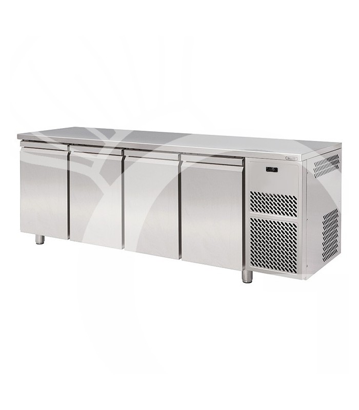 Tavolo Refrigerato 4 porte Prof. 600 mm 0°C/+10°C motore remoto