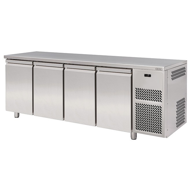 Tavolo Refrigerato 4 porte Prof. 600 mm 0°C/+10°C motore remoto