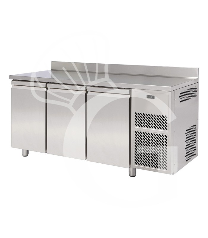 Tavolo Refrigerato 3 porte con alzatina Prof. 600 mm 0°C/+10°C motore remoto