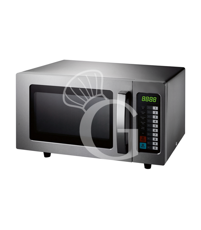 Forno a microonde digitale in Acciaio Inox – capacità 25 LT, 1,5 KW, 1 magnetron e luce interna