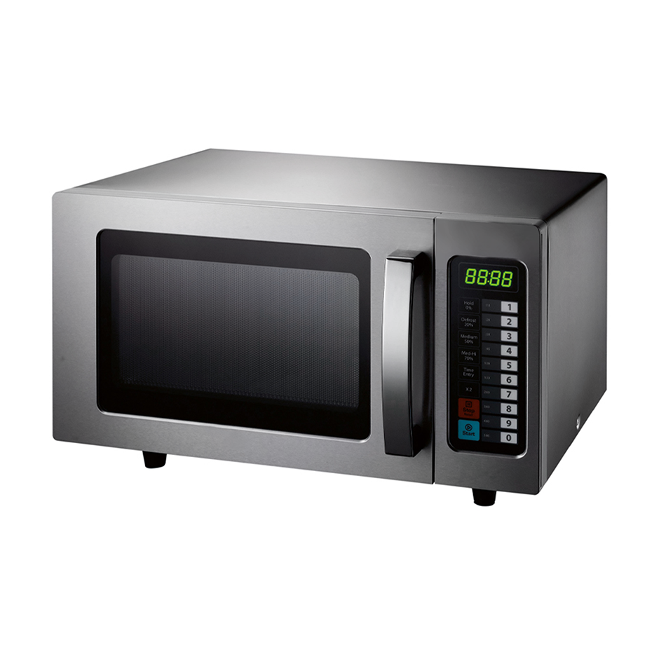 Forno a microonde digitale in Acciaio Inox – capacità 25 LT, 1,5 KW, 1 magnetron e luce interna