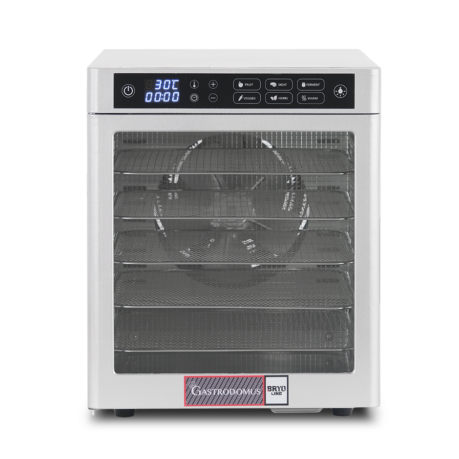Essiccatore professionale in acciaio inox a 12 ripiani comandi digitali - 0,8 Kw