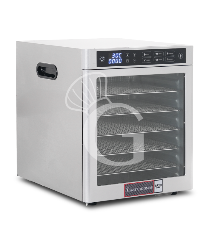 Essiccatore professionale in acciaio inox a 12 ripiani comandi digitali - 0,8 Kw
