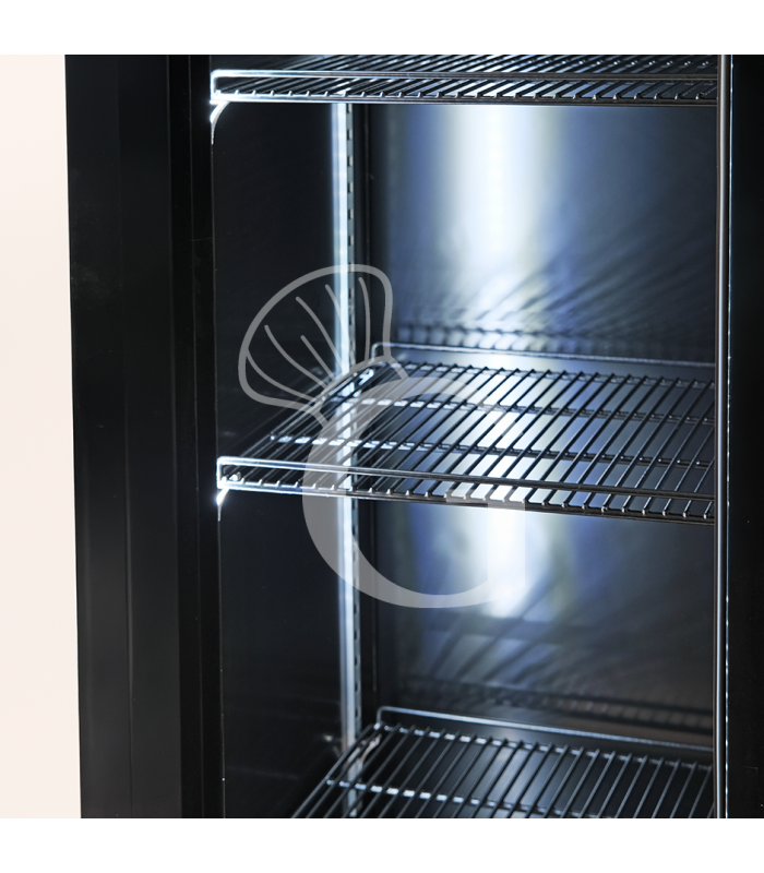 Frigo bibite ventilato 2 porte scorrevoli 850 LT 2°C/+10°C colore nero