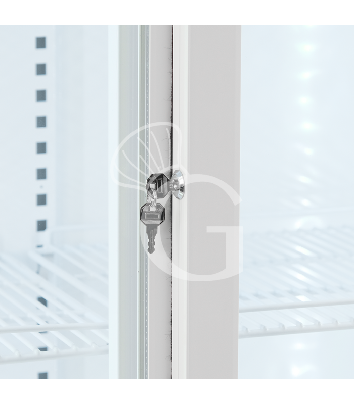 Frigo bibite ventilato 2 porte scorrevoli con canopy 850 LT 2°C/+10°C colore bianco