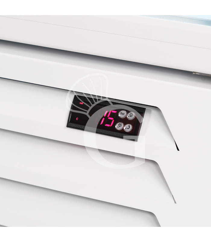 Frigo bibite ventilato 2 porte battenti con canopy 632 LT 2°C/+10°C colore bianco