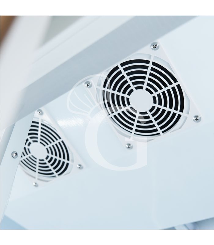 Frigo bibite ventilato 2 porte scorrevoli con canopy 590 LT 2°C/+10°C colore bianco