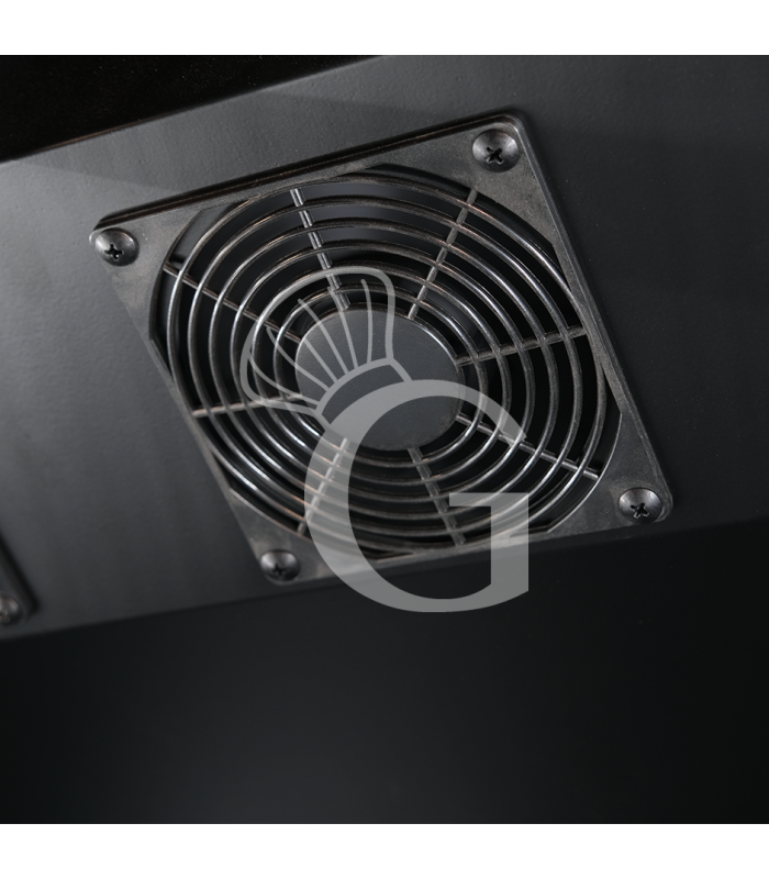Frigo bibite ventilato 2 porte scorrevoli 590 LT 2°C/+10°C colore nero