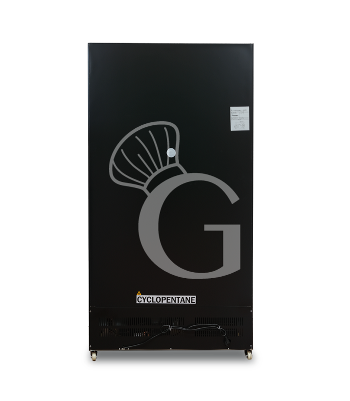 Frigo bibite ventilato 2 porte battenti 632 LT 2°C/+10°C colore nero