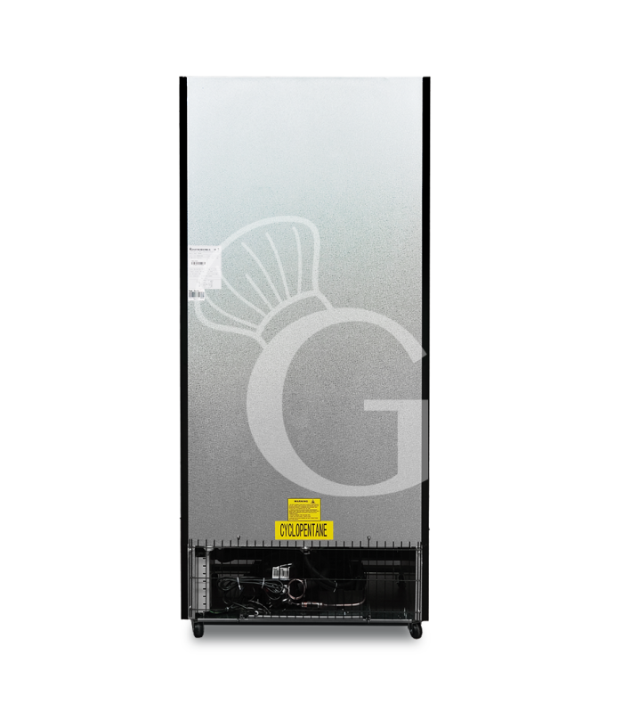 Frigo bibite ventilato 2 porte scorrevoli 490 LT 2°C/+10°C colore nero