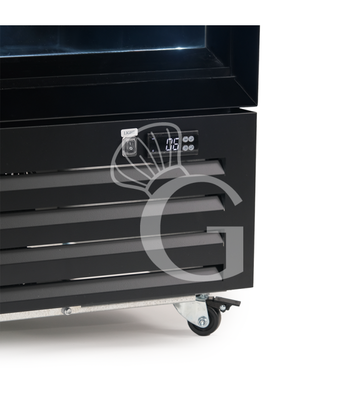 Frigo bibite ventilato 2 porte scorrevoli 490 LT 2°C/+10°C colore nero