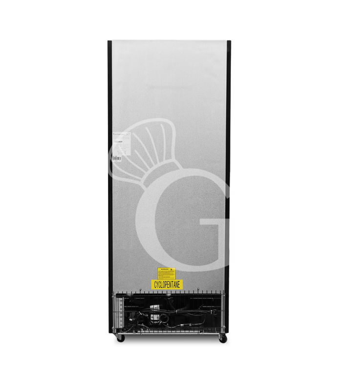 Frigo bibite ventilato 2 porte battenti 590 LT 2°C/+10°C colore nero
