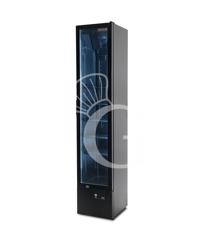 Frigo bibite ventilato porta battente 150 LT 2°C/+10°C colore nero