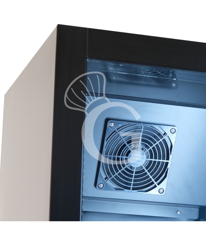 Frigo bibite ventilato porta battente 150 LT 2°C/+10°C colore nero