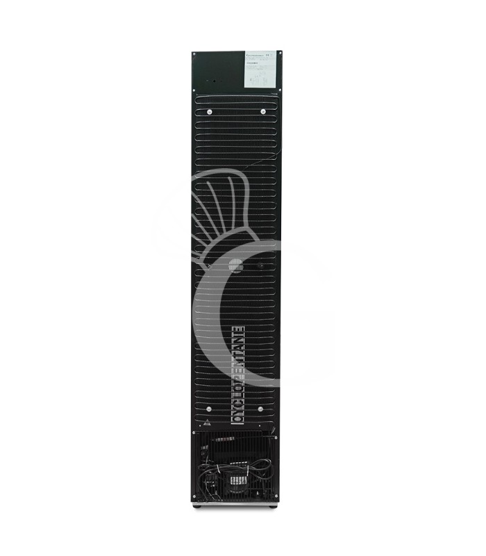 Frigo bibite ventilato porta battente con canopy 99 LT 2°C/+10°C colore nero
